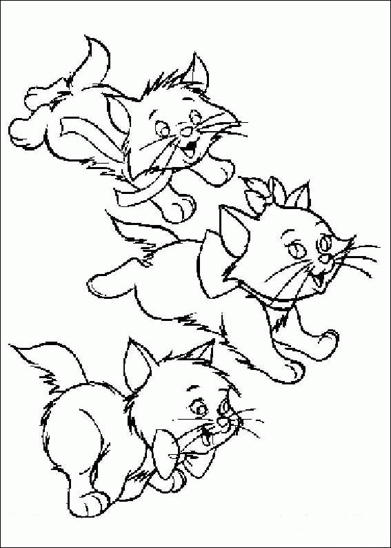 着色页: 贵族猫 (动画电影) #26865 - 免费可打印着色页