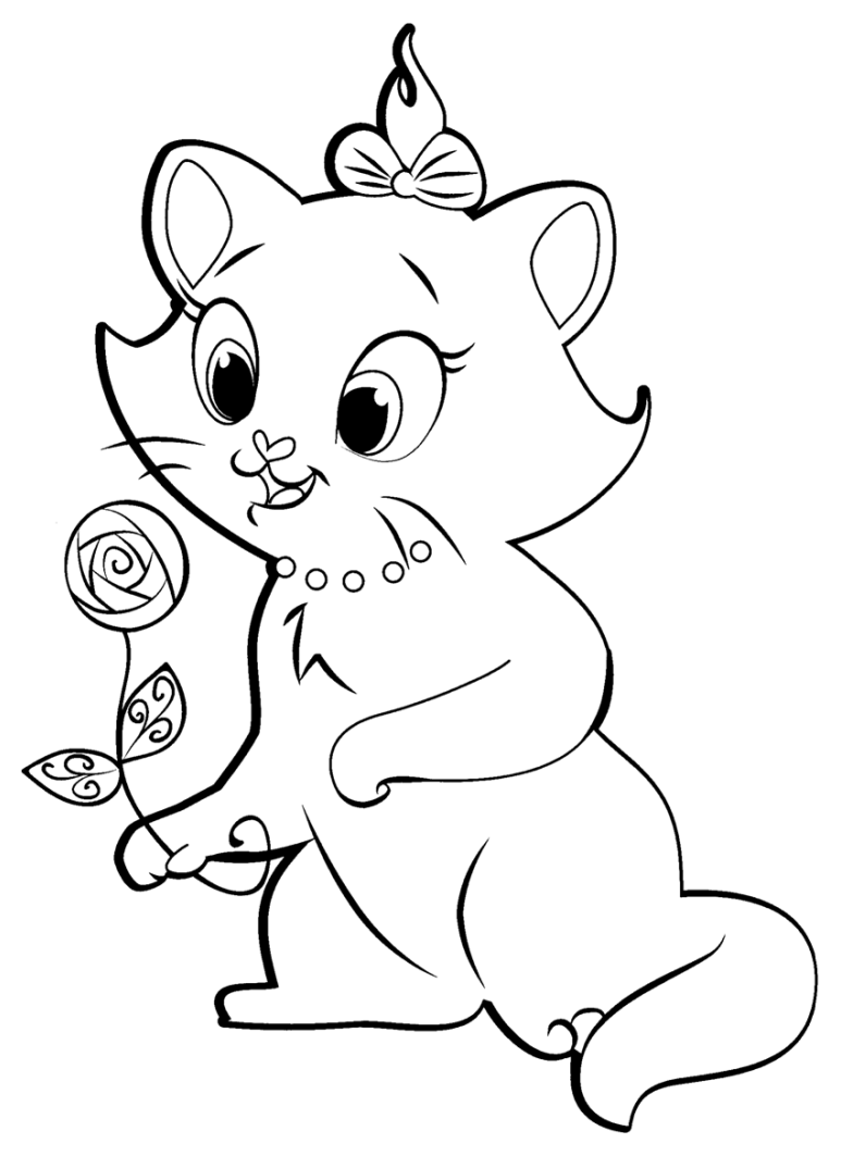 着色页: 贵族猫 (动画电影) #26877 - 免费可打印着色页