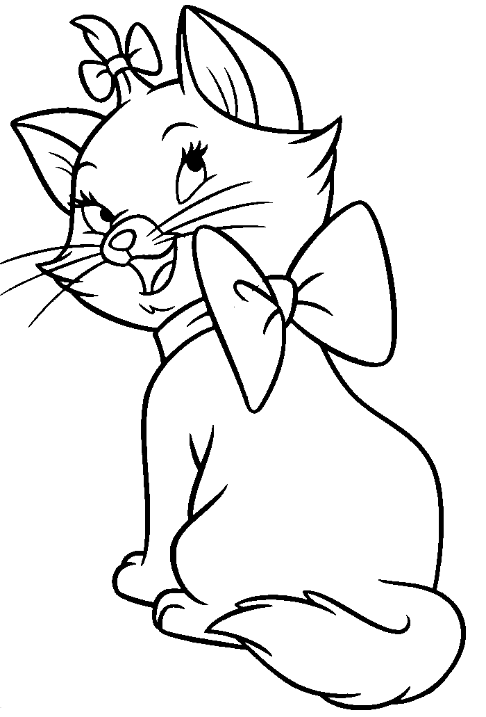 着色页: 贵族猫 (动画电影) #26880 - 免费可打印着色页
