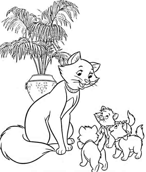 着色页: 贵族猫 (动画电影) #26894 - 免费可打印着色页