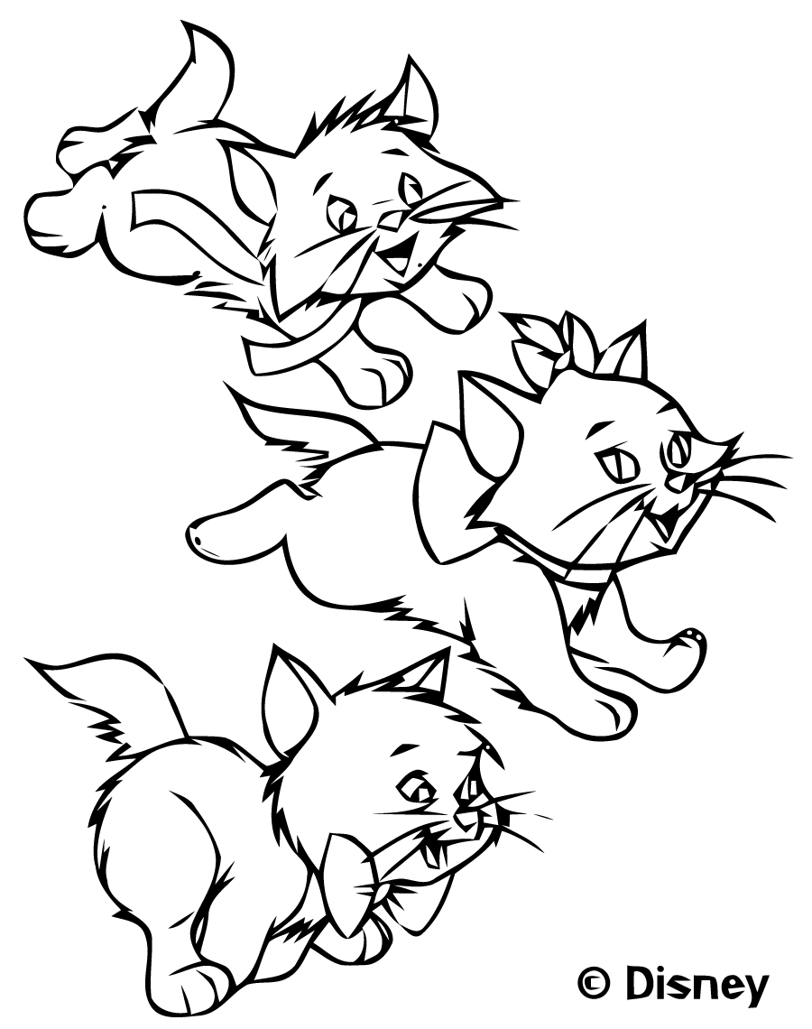 着色页: 贵族猫 (动画电影) #26897 - 免费可打印着色页
