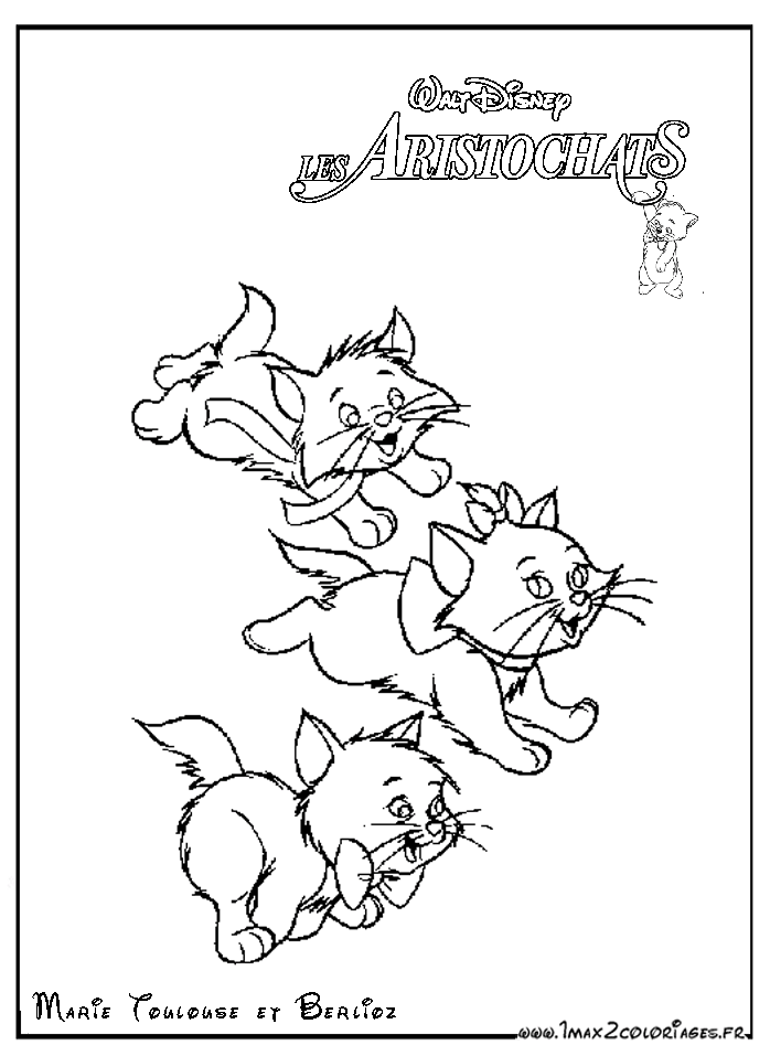着色页: 贵族猫 (动画电影) #26903 - 免费可打印着色页