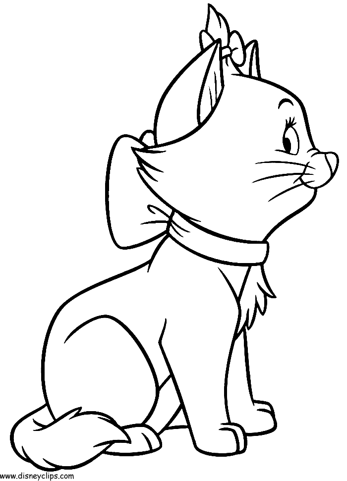 着色页: 贵族猫 (动画电影) #26911 - 免费可打印着色页