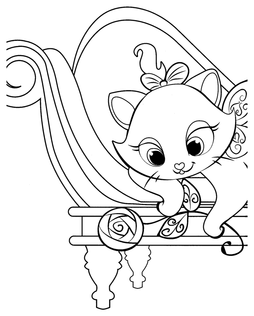着色页: 贵族猫 (动画电影) #26917 - 免费可打印着色页