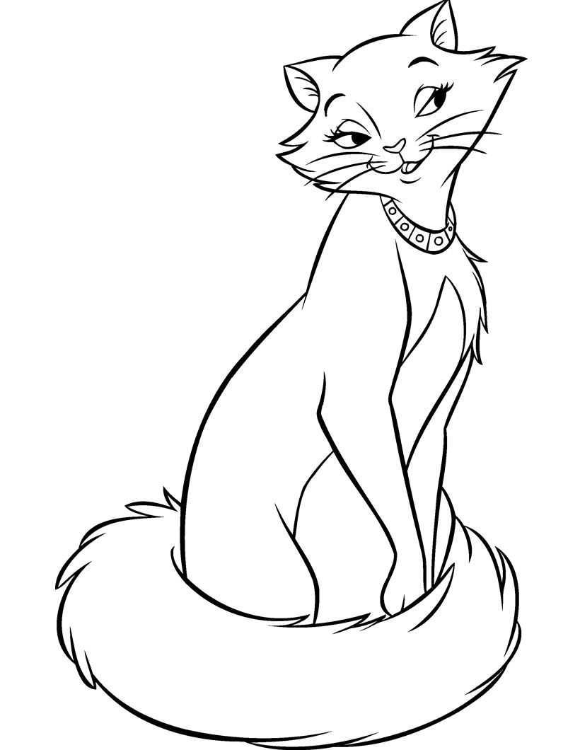 着色页: 贵族猫 (动画电影) #26930 - 免费可打印着色页