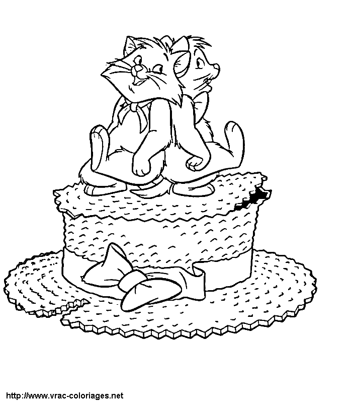 着色页: 贵族猫 (动画电影) #26999 - 免费可打印着色页
