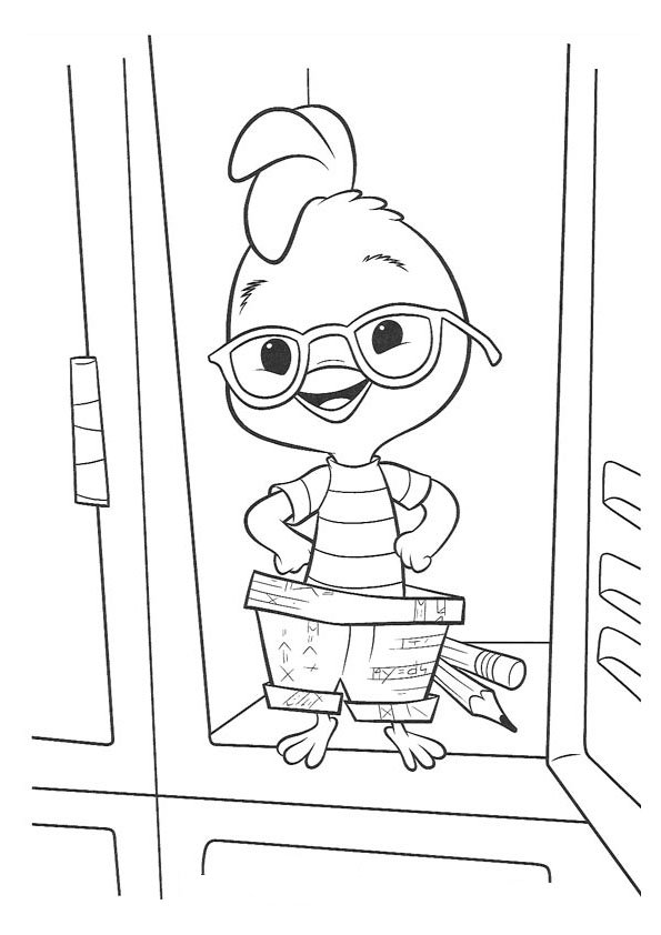 着色页: 小鸡 (动画电影) #72802 - 免费可打印着色页