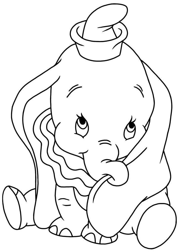 着色页: 小飞象 (动画电影) #170560 - 免费可打印着色页