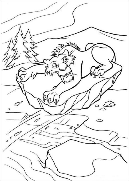 着色页: 冰河世纪 (动画电影) #71594 - 免费可打印着色页
