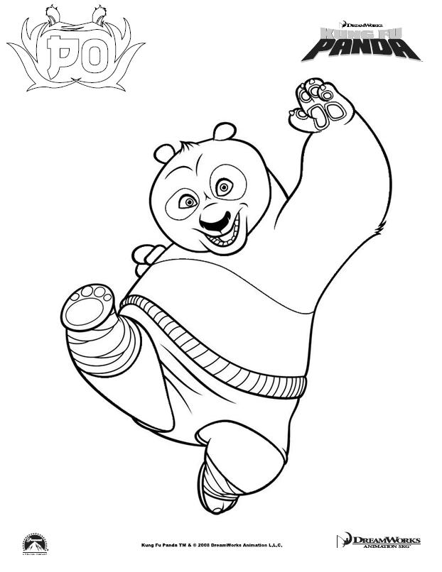 着色页: 功夫熊猫 (动画电影) #73338 - 免费可打印着色页
