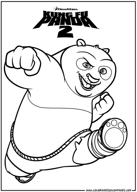 着色页: 功夫熊猫 (动画电影) #73459 - 免费可打印着色页