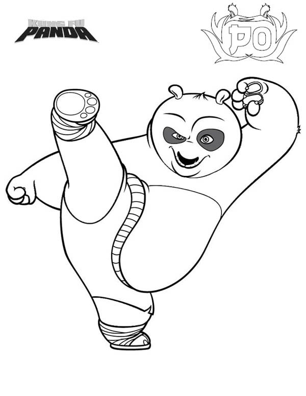着色页: 功夫熊猫 (动画电影) #73610 - 免费可打印着色页