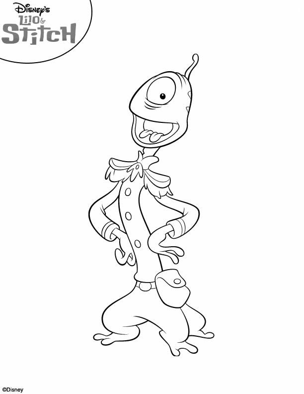 着色页: Lilo & Stitch (动画电影) #44861 - 免费可打印着色页