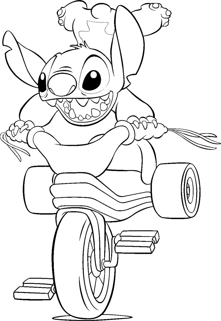 着色页: Lilo & Stitch (动画电影) #44894 - 免费可打印着色页