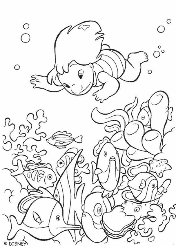 着色页: Lilo & Stitch (动画电影) #44902 - 免费可打印着色页