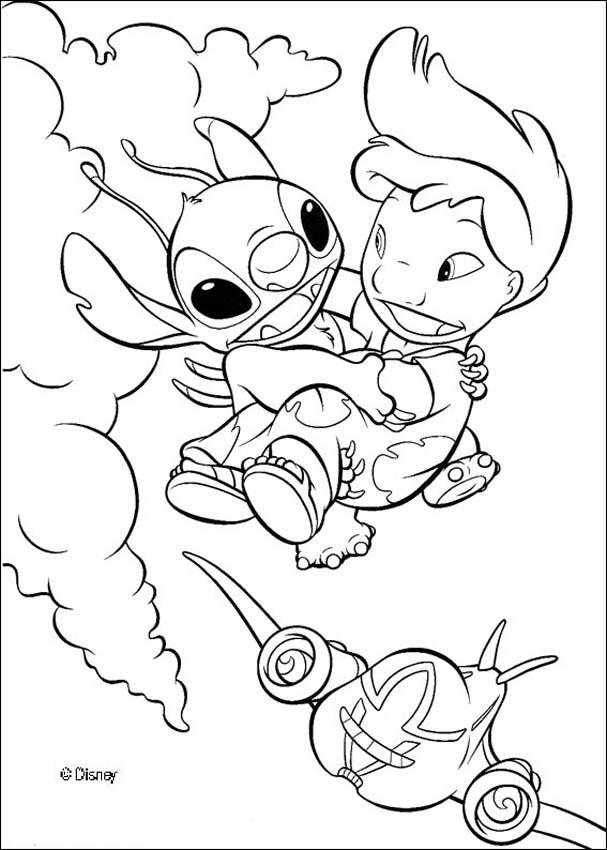 着色页: Lilo & Stitch (动画电影) #44915 - 免费可打印着色页