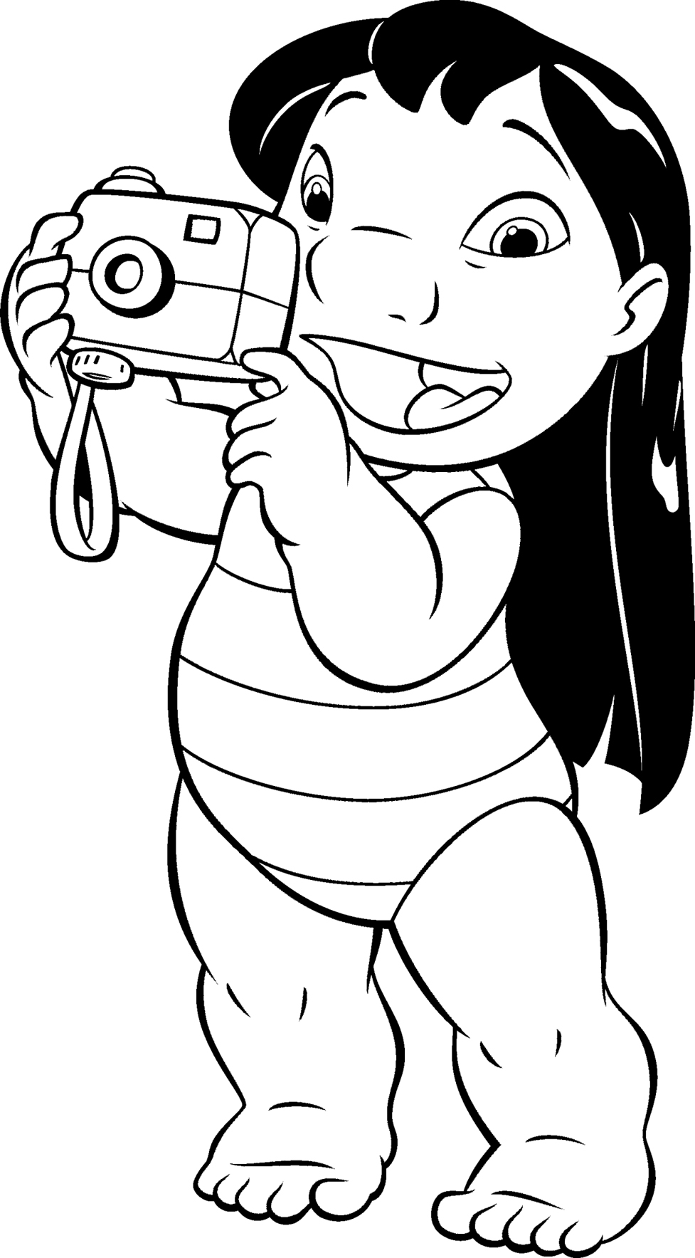 着色页: Lilo & Stitch (动画电影) #44946 - 免费可打印着色页