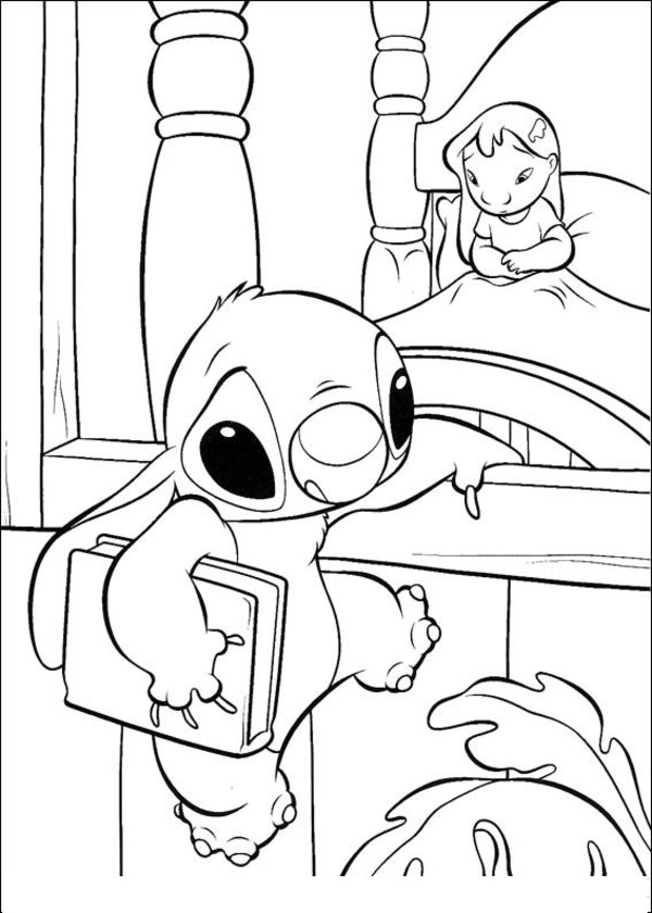 着色页: Lilo & Stitch (动画电影) #44971 - 免费可打印着色页