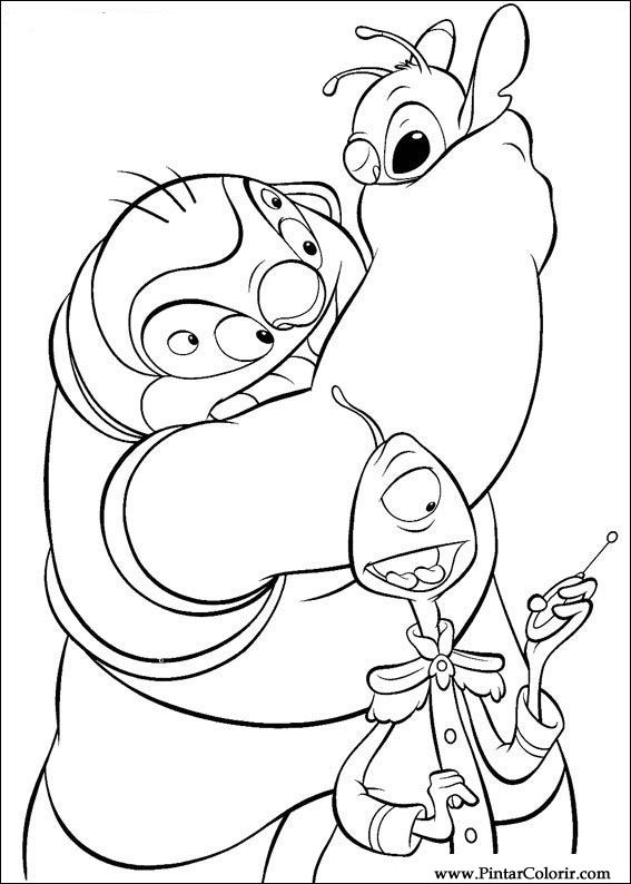 着色页: Lilo & Stitch (动画电影) #45060 - 免费可打印着色页