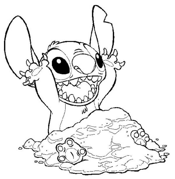 着色页: Lilo & Stitch (动画电影) #45062 - 免费可打印着色页
