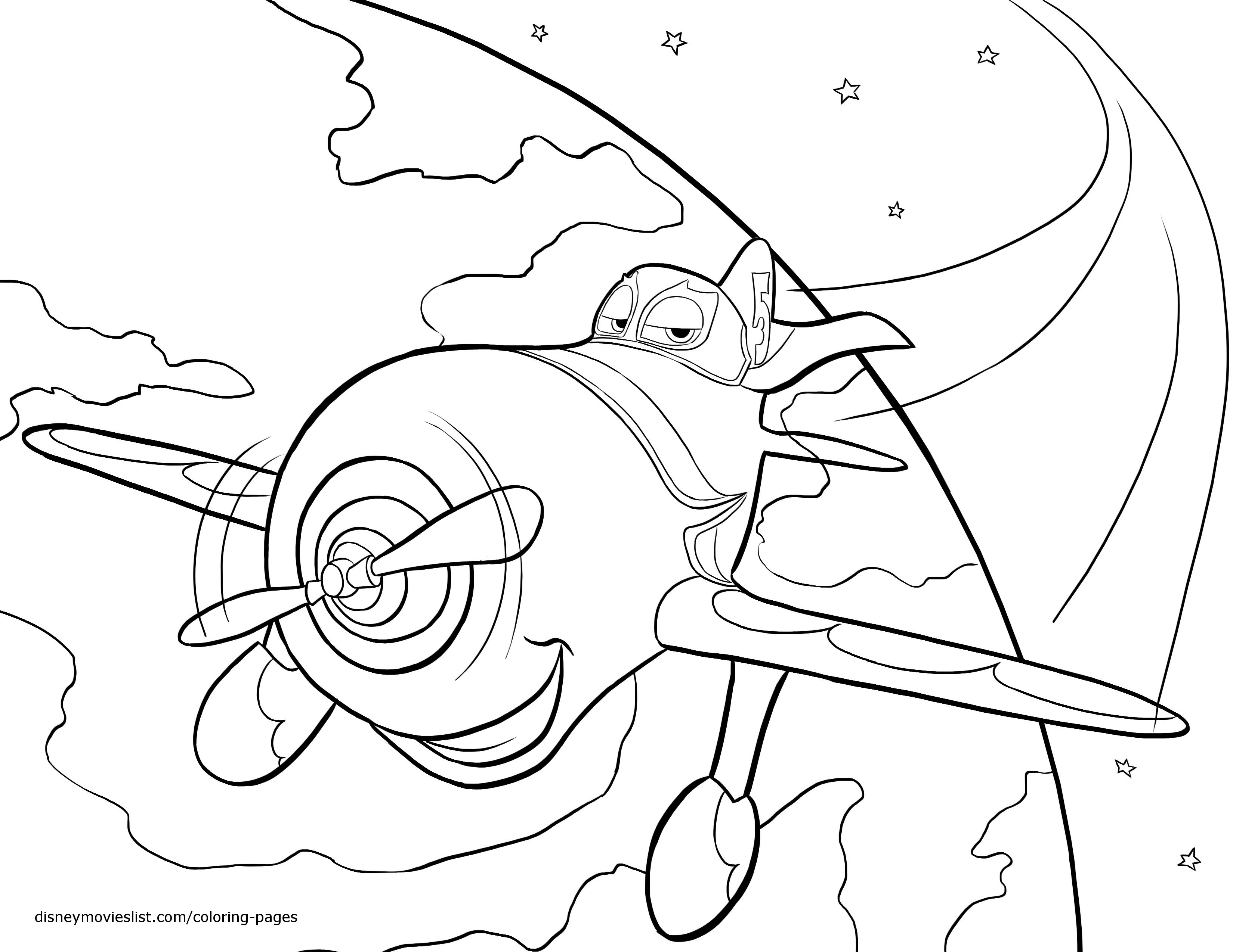 着色页: 飞机 (动画电影) #132698 - 免费可打印着色页