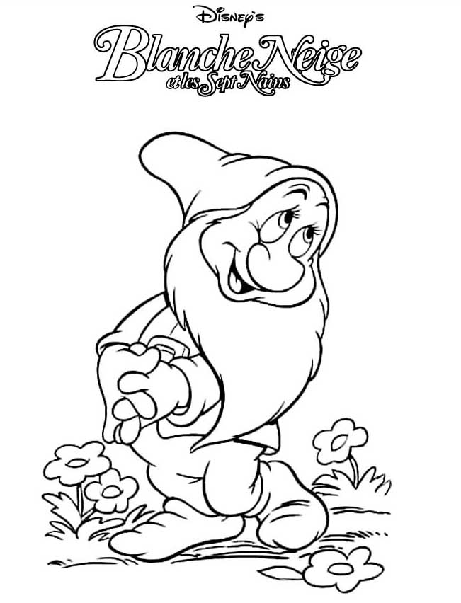 着色页: 白雪公主和七个小矮人 (动画电影) #133899 - 免费可打印着色页