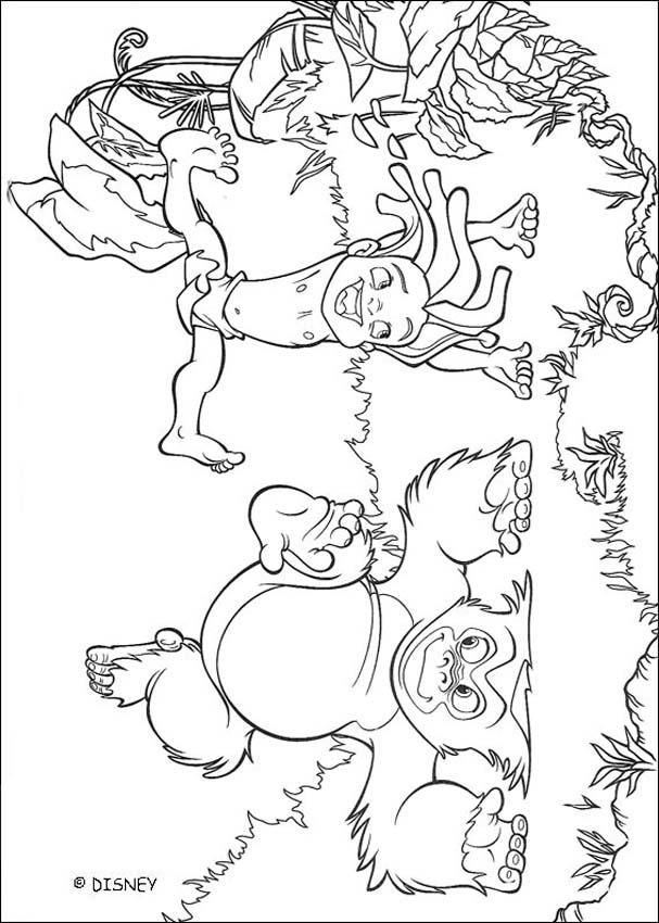 着色页: 丛林书 (动画电影) #130170 - 免费可打印着色页