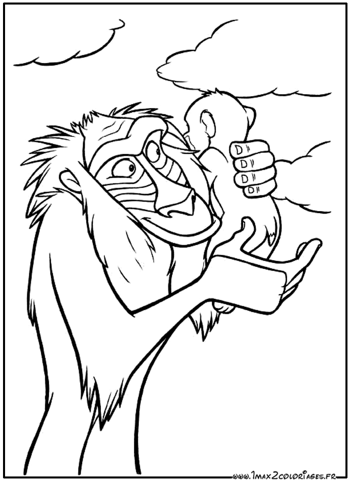 着色页: 狮子王 (动画电影) #73624 - 免费可打印着色页
