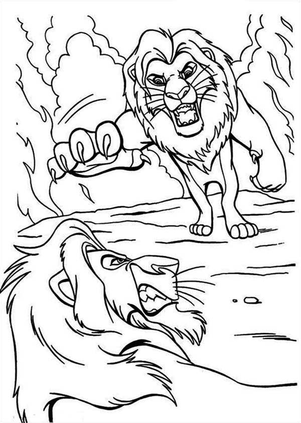着色页: 狮子王 (动画电影) #73836 - 免费可打印着色页