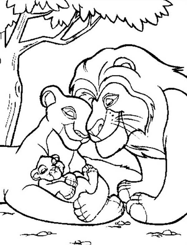 着色页: 狮子王 (动画电影) #74004 - 免费可打印着色页