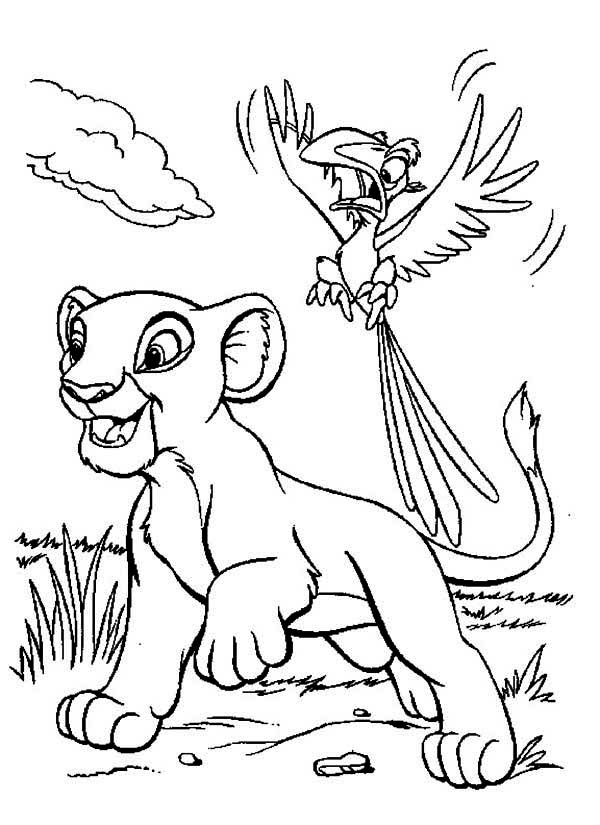 着色页: 狮子王 (动画电影) #74011 - 免费可打印着色页