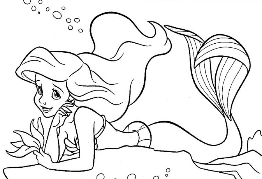着色页: 小美人鱼 (动画电影) #127357 - 免费可打印着色页