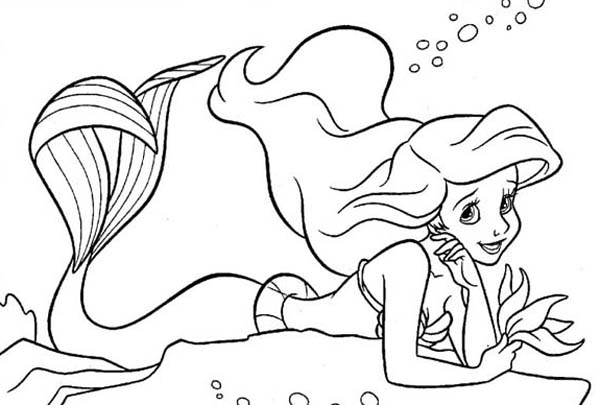 着色页: 小美人鱼 (动画电影) #127474 - 免费可打印着色页