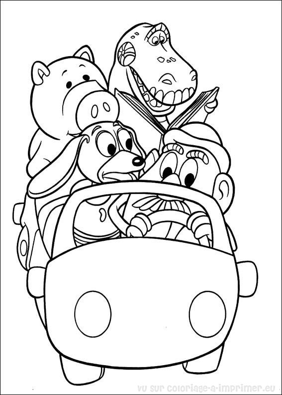 着色页: 玩具总动员 (动画电影) #72500 - 免费可打印着色页