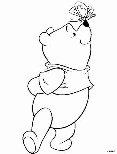 着色页: 维尼熊 (动画电影) #28613 - 免费可打印着色页