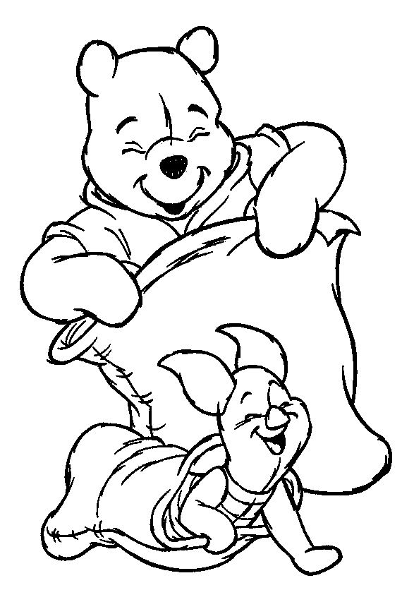 着色页: 维尼熊 (动画电影) #28614 - 免费可打印着色页