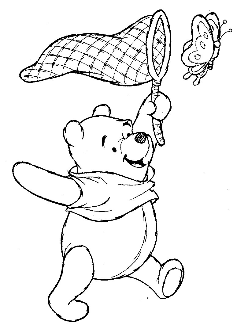 着色页: 维尼熊 (动画电影) #28615 - 免费可打印着色页