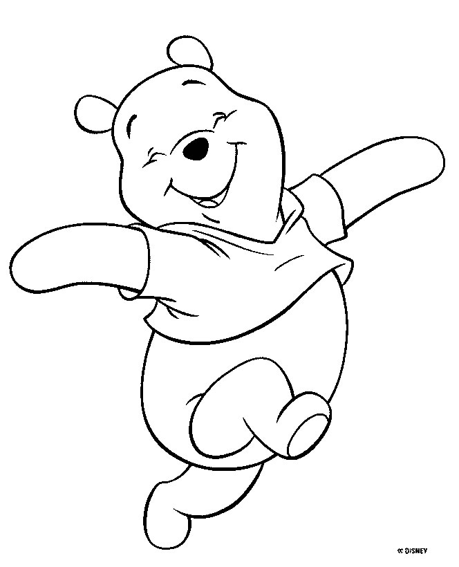 着色页: 维尼熊 (动画电影) #28618 - 免费可打印着色页