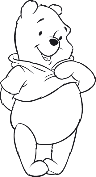 着色页: 维尼熊 (动画电影) #28624 - 免费可打印着色页