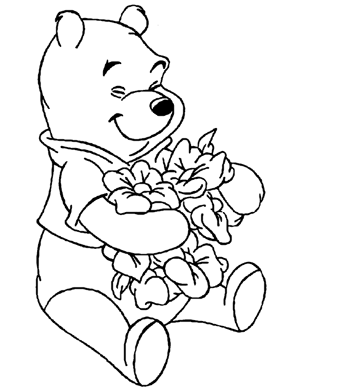 着色页: 维尼熊 (动画电影) #28634 - 免费可打印着色页