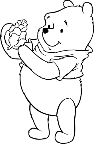 着色页: 维尼熊 (动画电影) #28635 - 免费可打印着色页