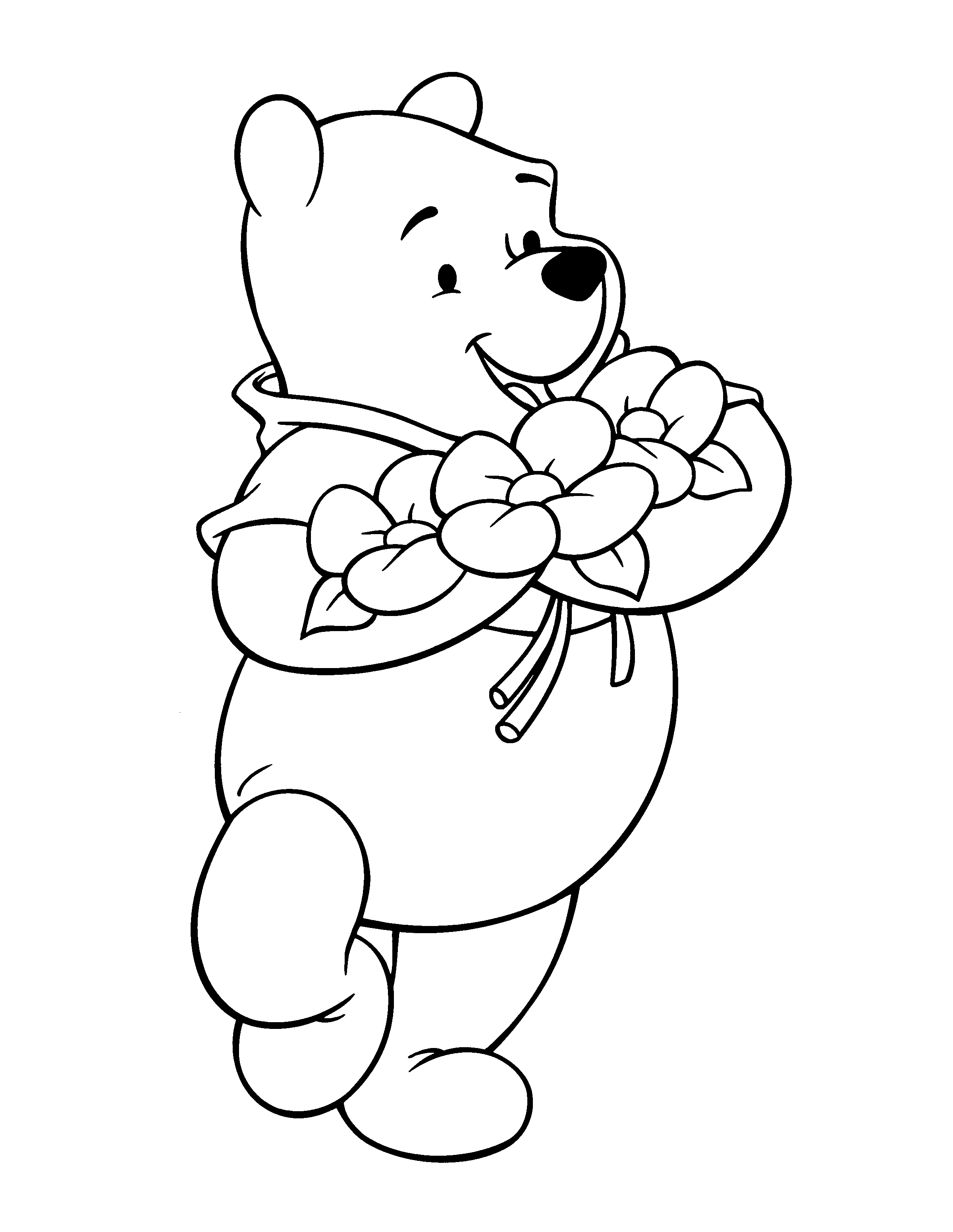 着色页: 维尼熊 (动画电影) #28663 - 免费可打印着色页