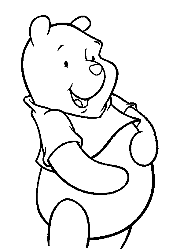 着色页: 维尼熊 (动画电影) #28720 - 免费可打印着色页