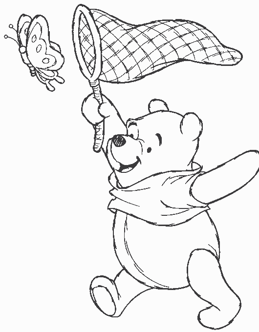 着色页: 维尼熊 (动画电影) #28757 - 免费可打印着色页