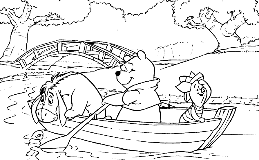 着色页: 维尼熊 (动画电影) #28801 - 免费可打印着色页