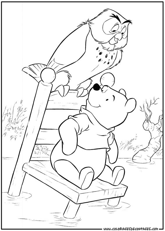 着色页: 维尼熊 (动画电影) #28803 - 免费可打印着色页