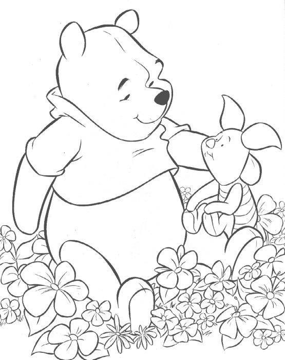 着色页: 维尼熊 (动画电影) #28813 - 免费可打印着色页