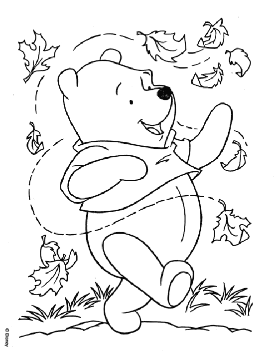 着色页: 维尼熊 (动画电影) #28818 - 免费可打印着色页