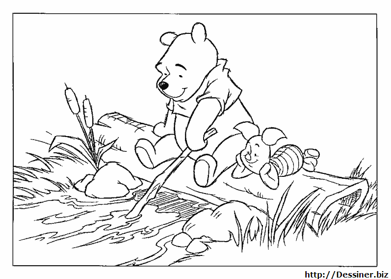 着色页: 维尼熊 (动画电影) #28829 - 免费可打印着色页