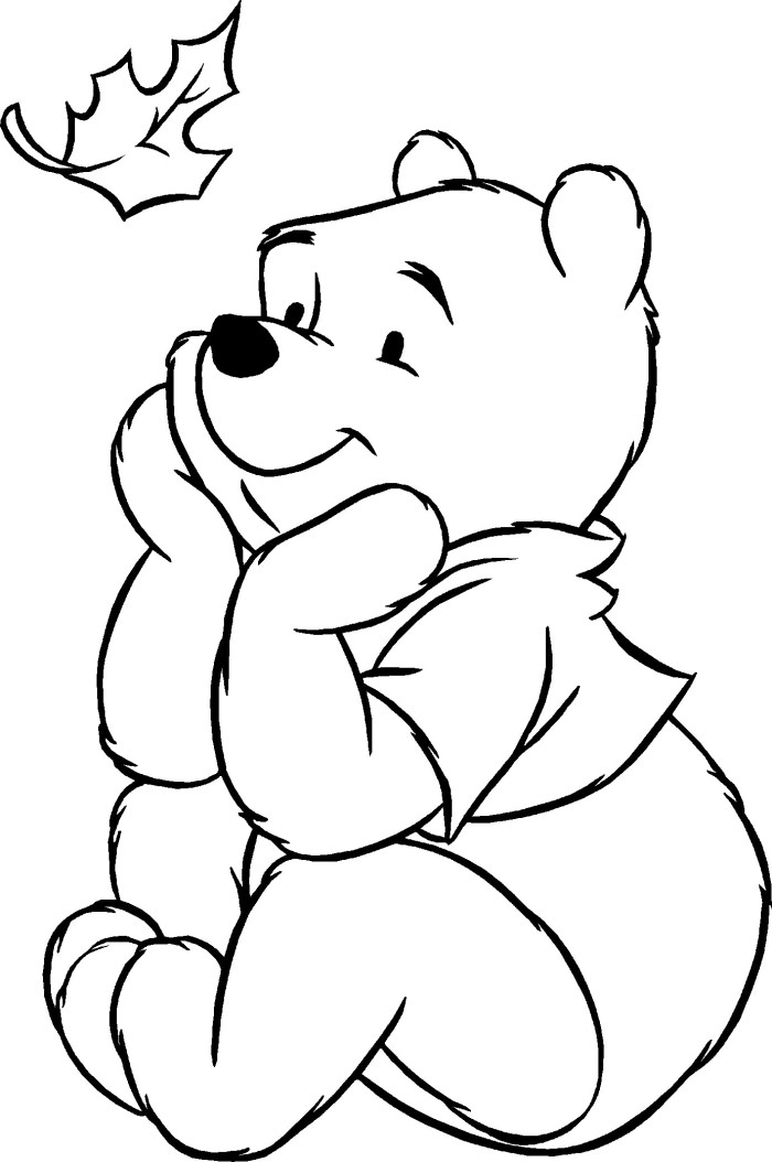 着色页: 维尼熊 (动画电影) #28834 - 免费可打印着色页